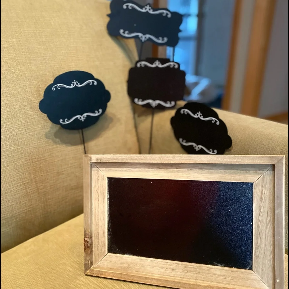 5 piece Wedding / graduation items chalkboards